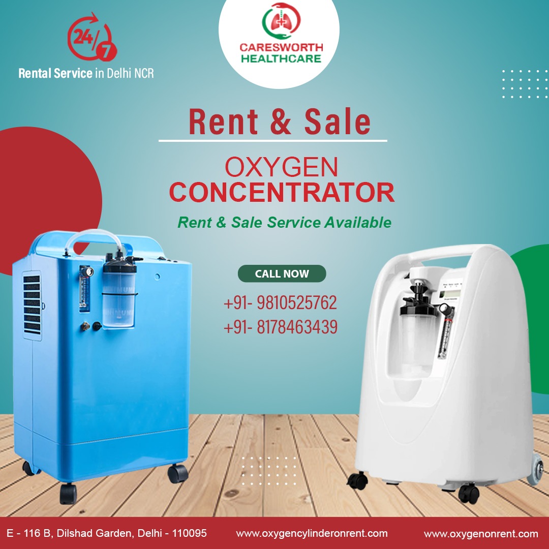 Oxygen concentrator machine at home on rent