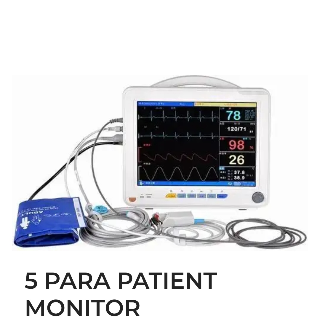 FIVE PARA PATIENT MONITOR ON RENT 8178463439