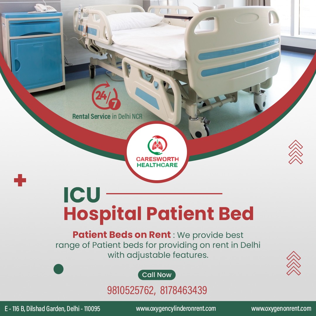ICU fully automatic bed at home on rent hire 
