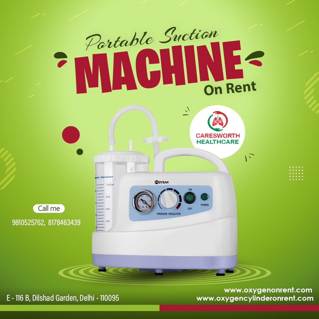 MEDICAL SUCTION MACHINE FOR RENT IN DELHI 9810525762