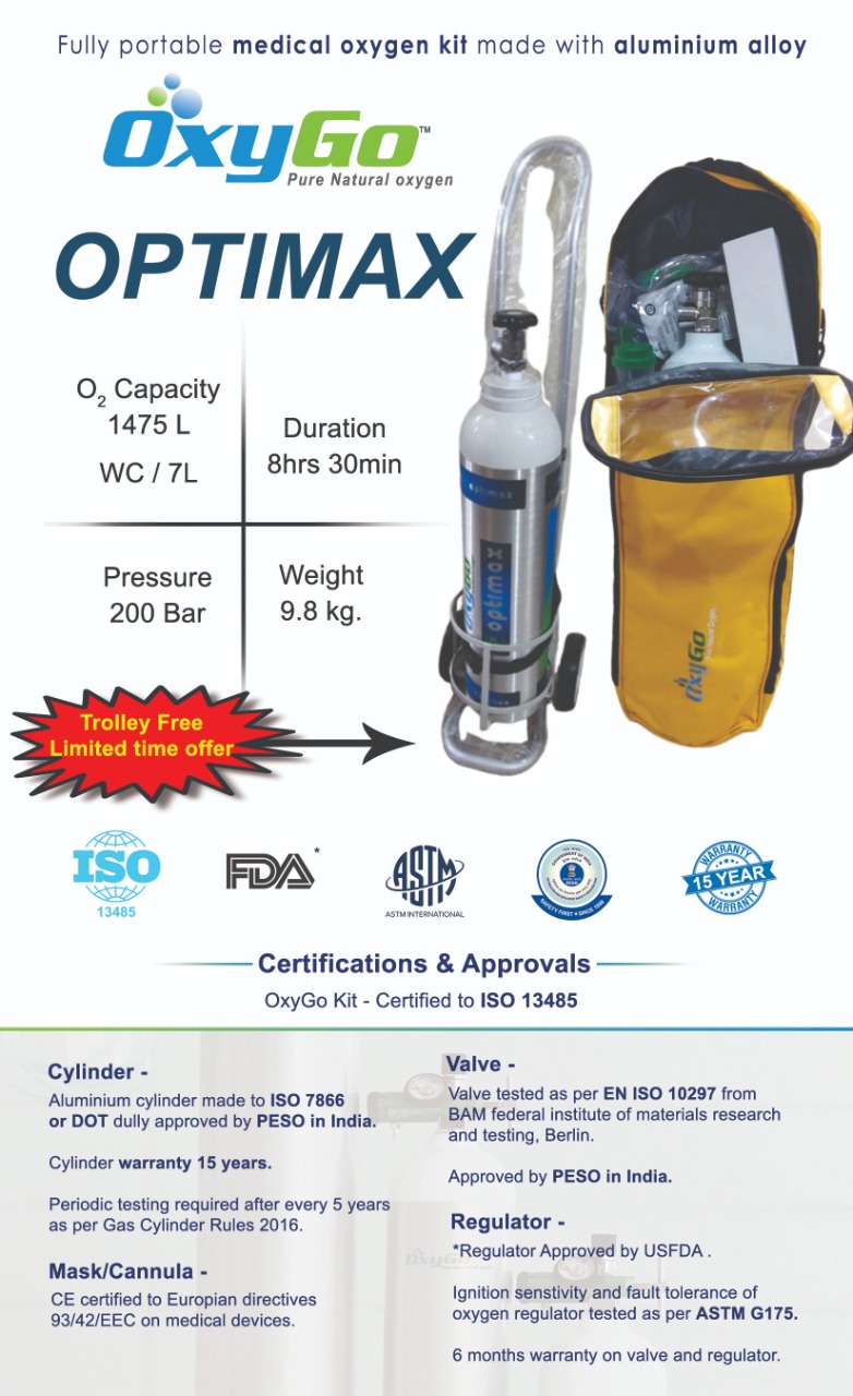 Oxy Go Oxygen Cylinder On Rent In Preet Vihar 9810525762
