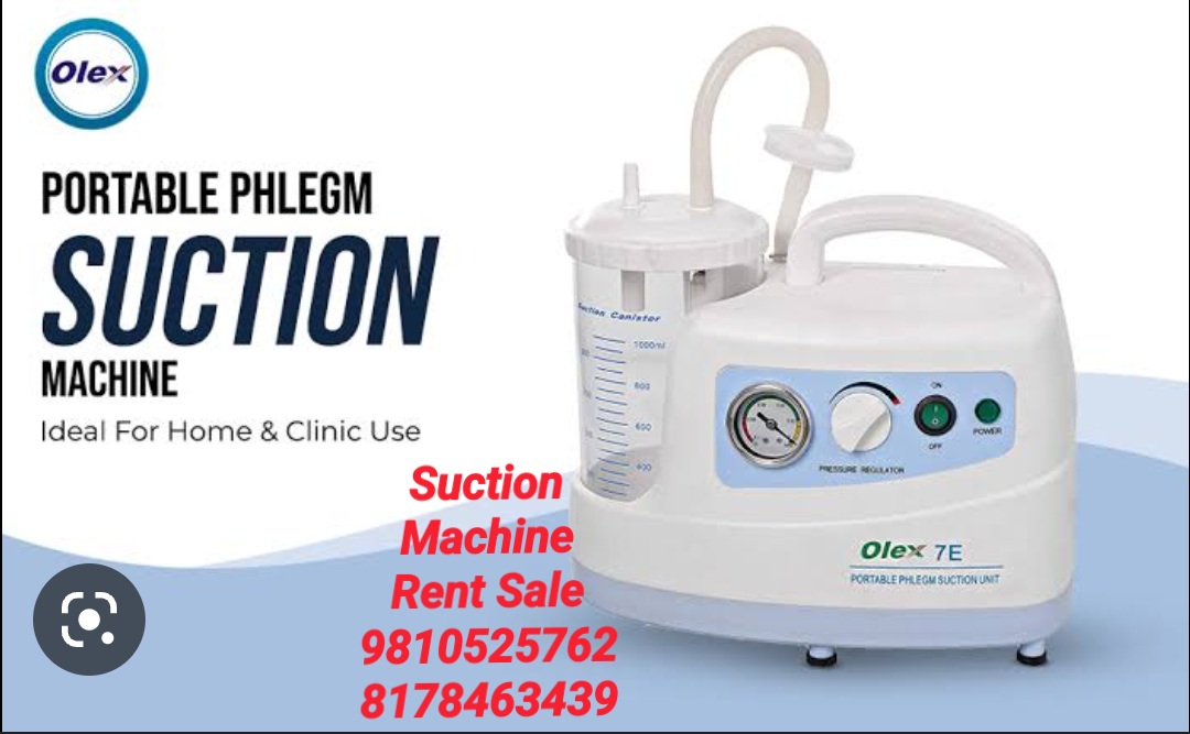portable suction machine rental ashok nagar 8178463439